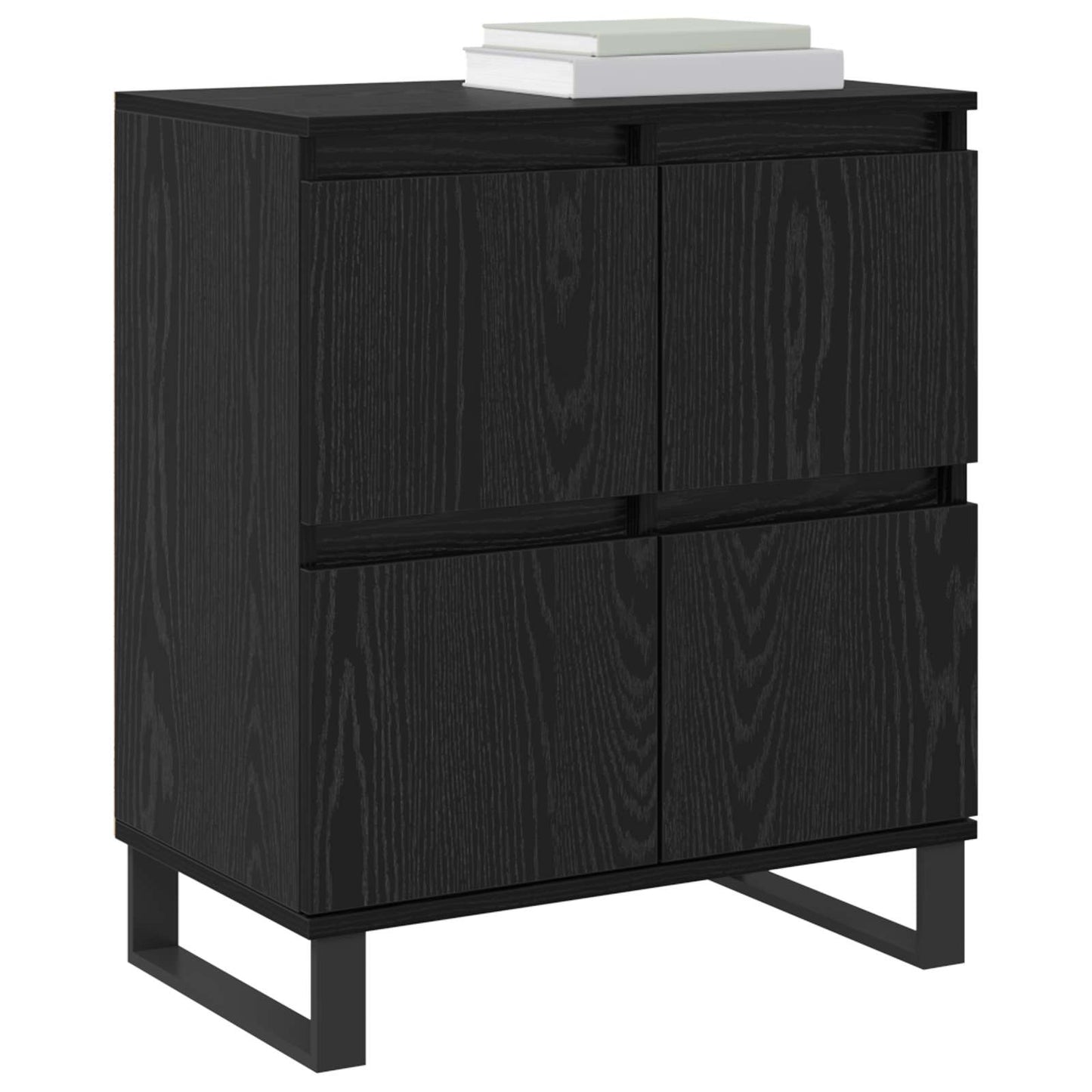 Serviesskap 3 pcs Svart Eik 60 x 35 x 70 cm