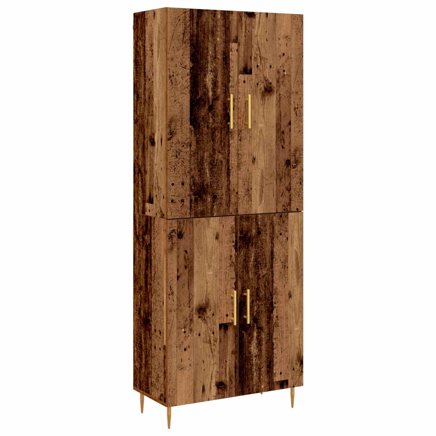 Høyskap Gammelt tre 69,5 x 34 x 180 cm Konstruert tre