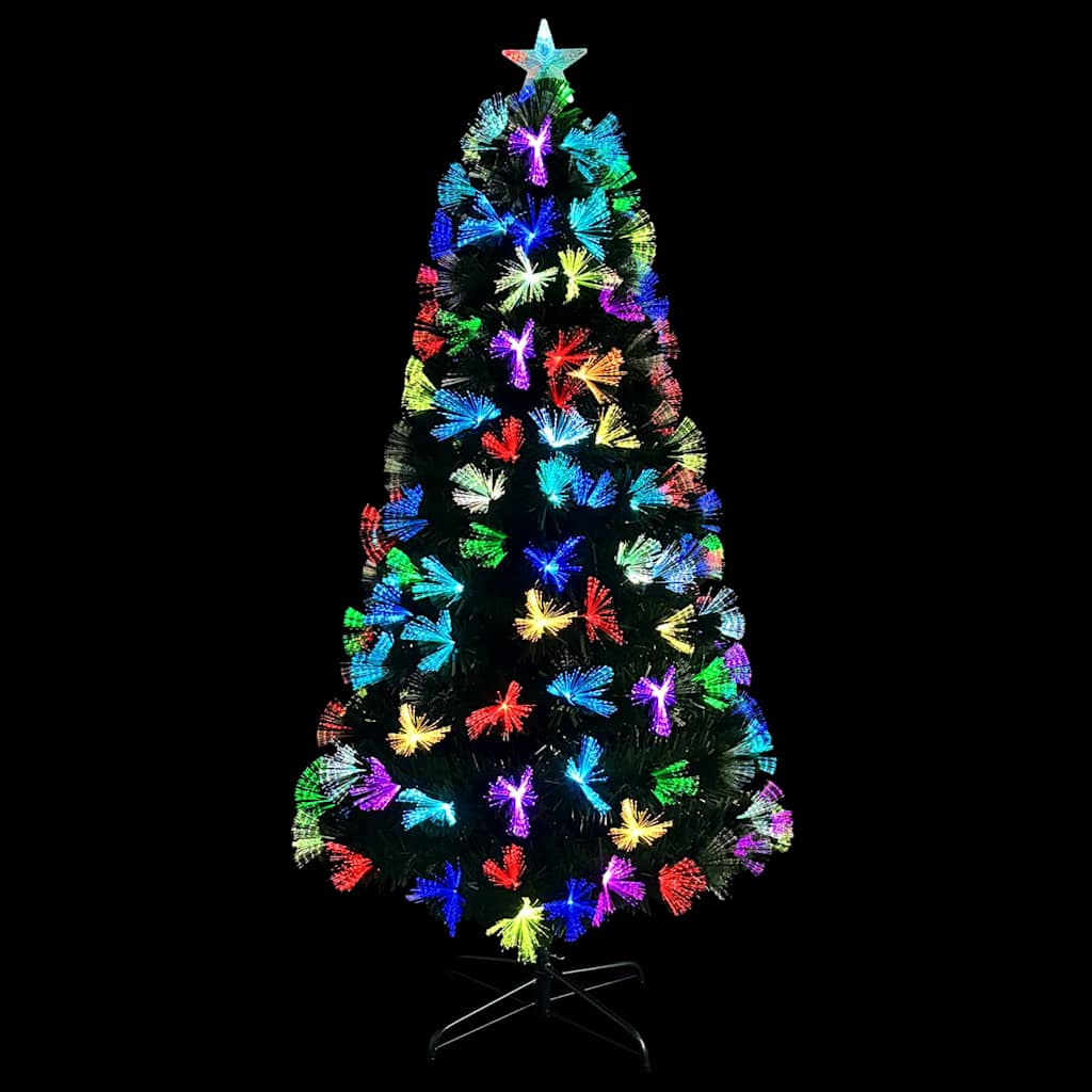 Kunstig juletre med 160 LED med stativ grønn 150 cm PVC