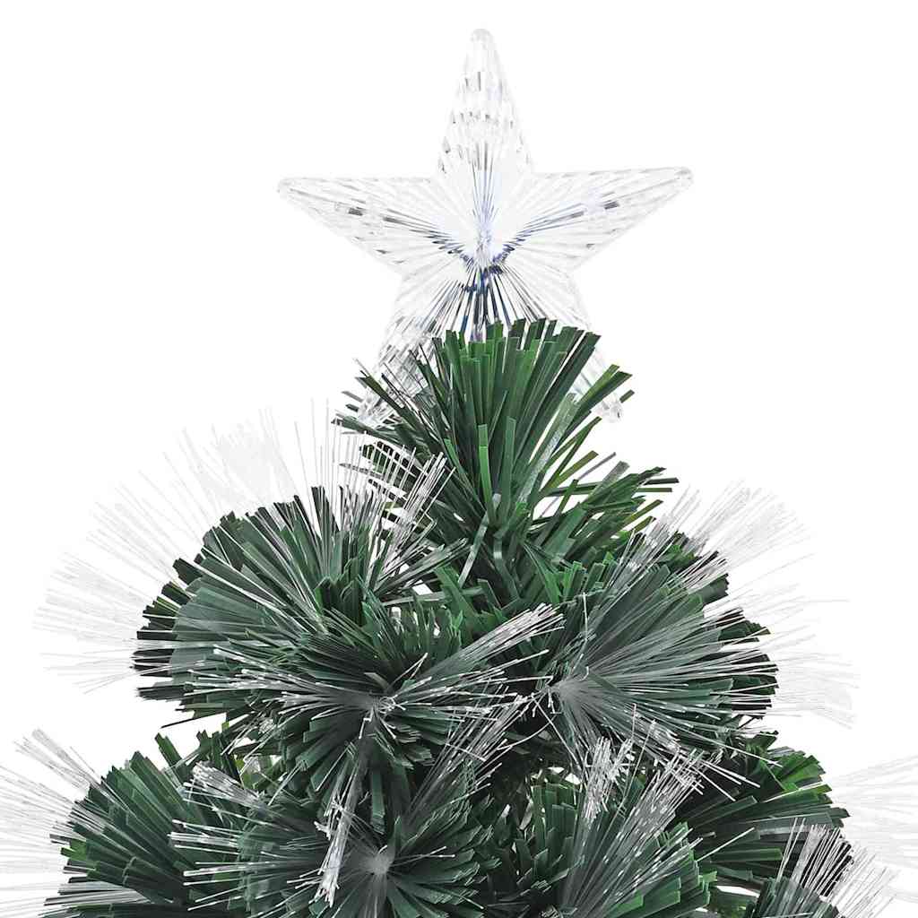 Kunstig juletre med 300 LED med stativ grønn 240 cm PVC