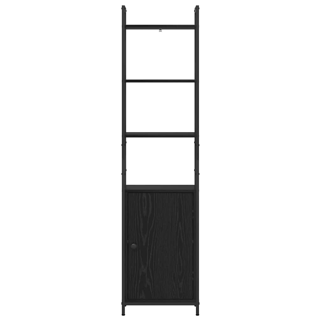 Bokskap Svart Eik 40 x 24 x 161 cm Konstruert tre
