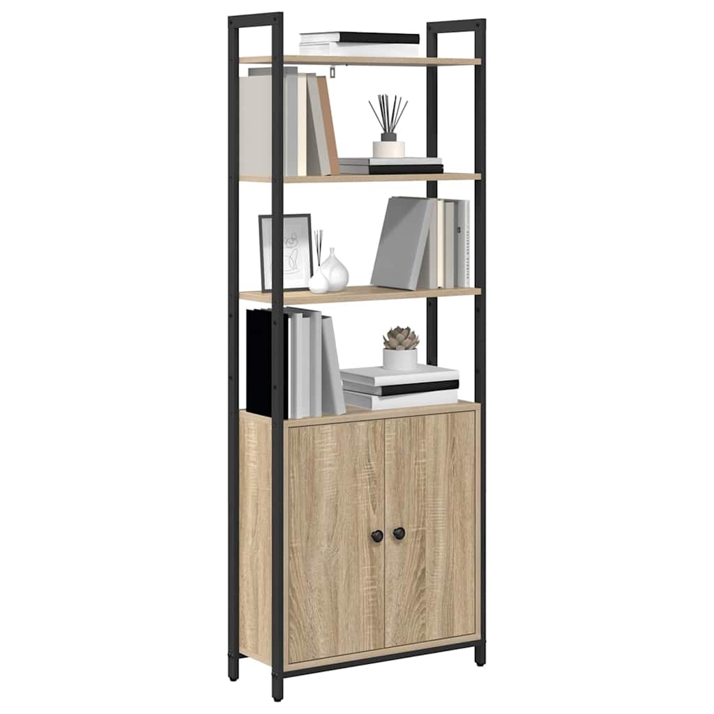 Bokskap Sonoma eik 60 x 24 x 161 cm Konstruert tre