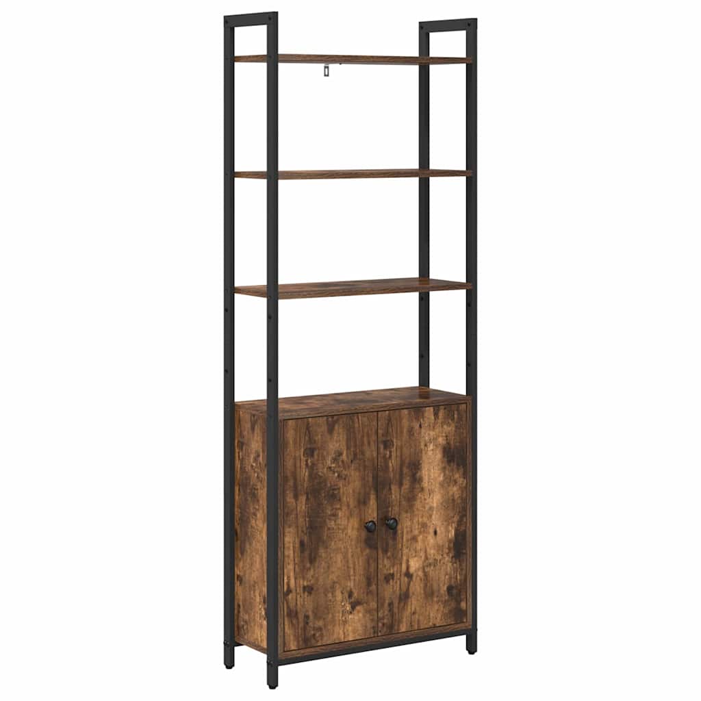 Bokskap Røkt eik 60 x 24 x 161 cm Konstruert tre
