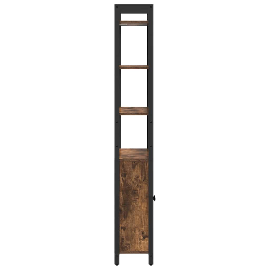 Bokskap Røkt eik 60 x 24 x 161 cm Konstruert tre