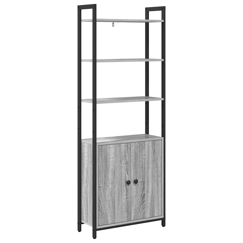 Bokskap Grå Sonoma 60 x 24 x 161 cm Konstruert tre