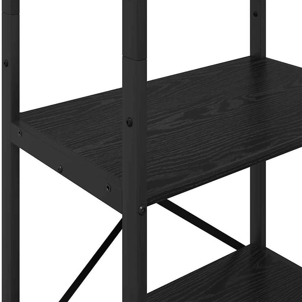 Bokhylle Svart Eik 56 x 34 x 171 cm Konstruert tre