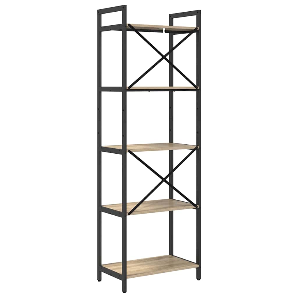 Bokhylle Sonoma eik 56 x 34 x 171 cm Konstruert tre