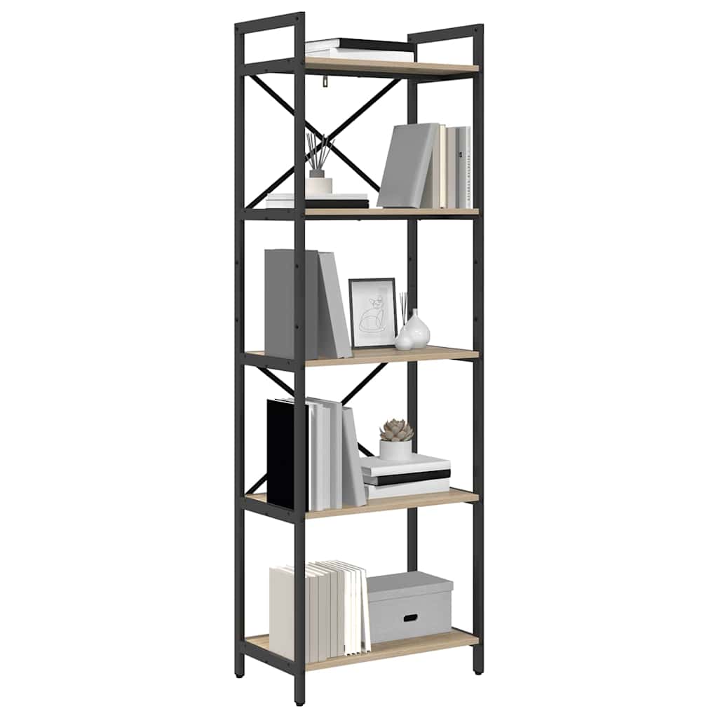 Bokhylle Sonoma eik 56 x 34 x 171 cm Konstruert tre