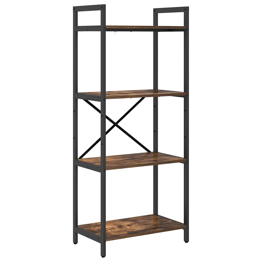 Bokhylle Røkt eik 56 x 34 x 133,5 cm Konstruert tre