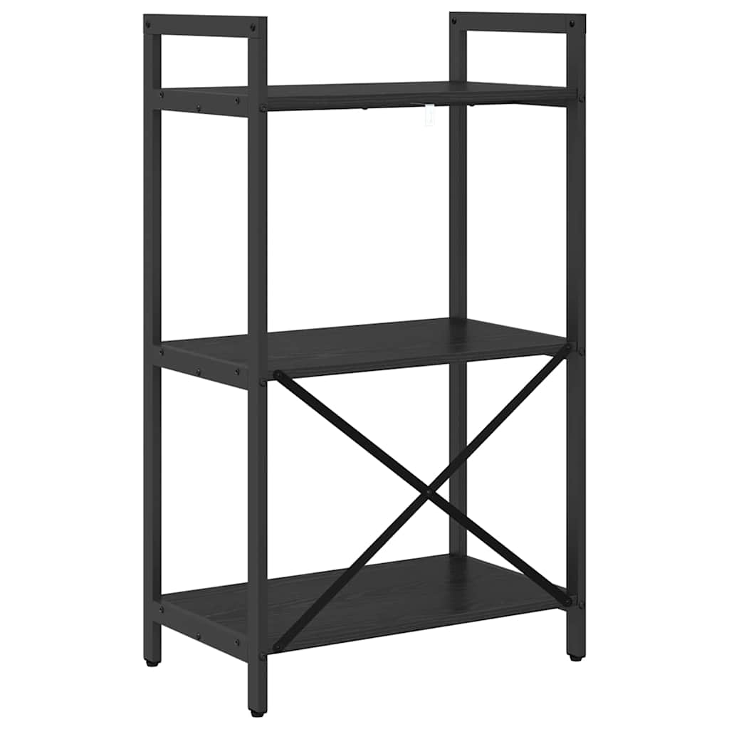 Bokhylle Svart Eik 56 x 34 x 96 cm Konstruert tre