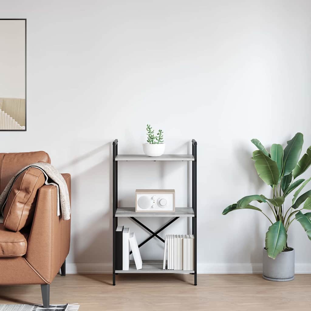 Bokhylle Grå Sonoma 56 x 34 x 96 cm Konstruert tre
