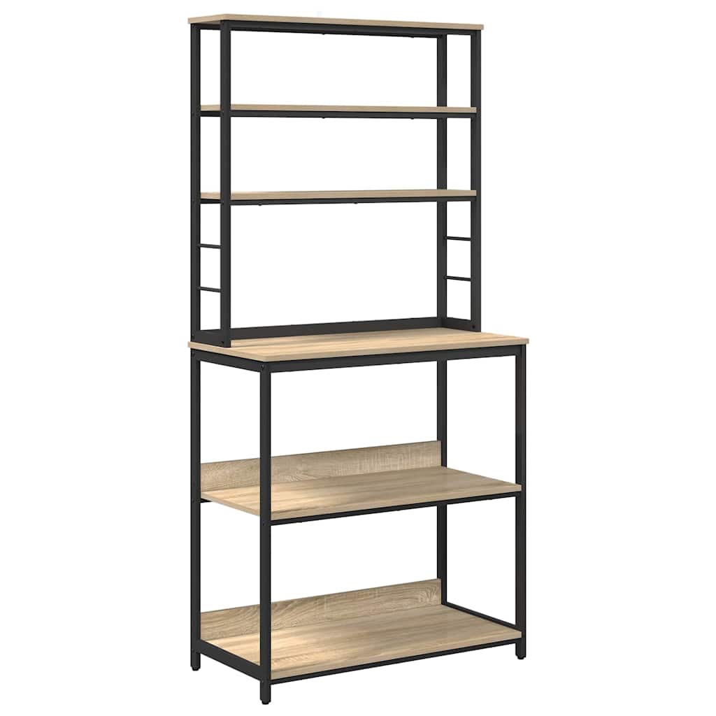 Kjøkkenskap Sonoma eik 80 x 40 x 168 cm Konstruert tre