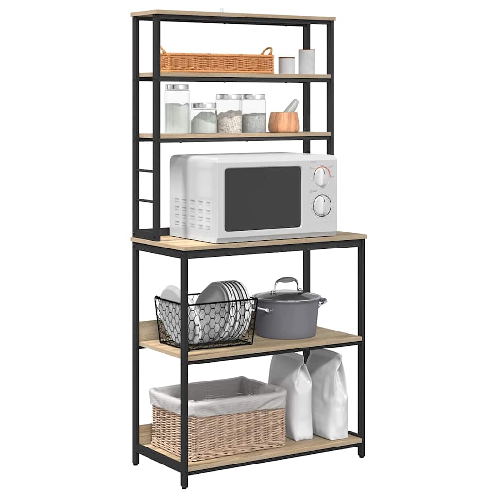 Kjøkkenskap Sonoma eik 80 x 40 x 168 cm Konstruert tre