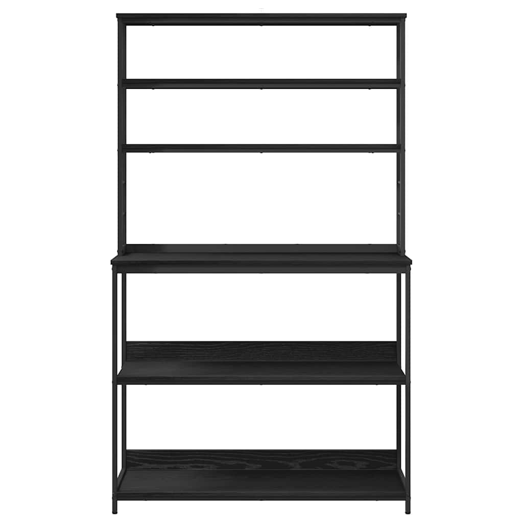 Kjøkkenskap Svart Eik 100 x 40 x 168 cm Konstruert tre