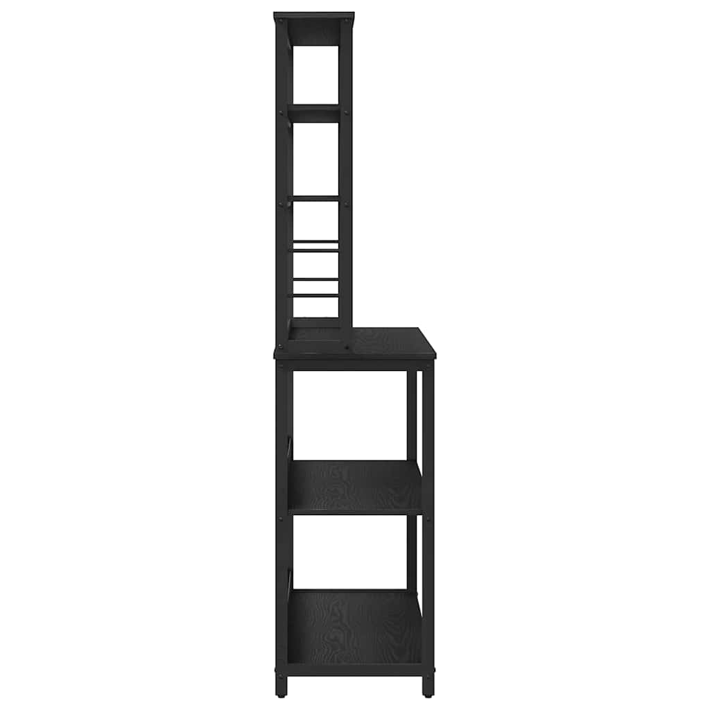 Kjøkkenskap Svart Eik 100 x 40 x 168 cm Konstruert tre