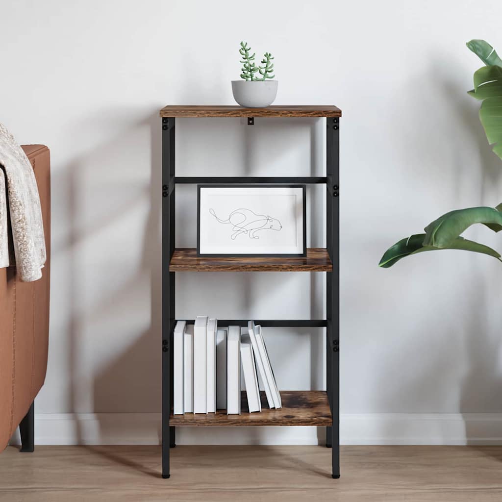 Bokhylle Røkt eik 40 x 29,5 x 81 cm Konstruert tre