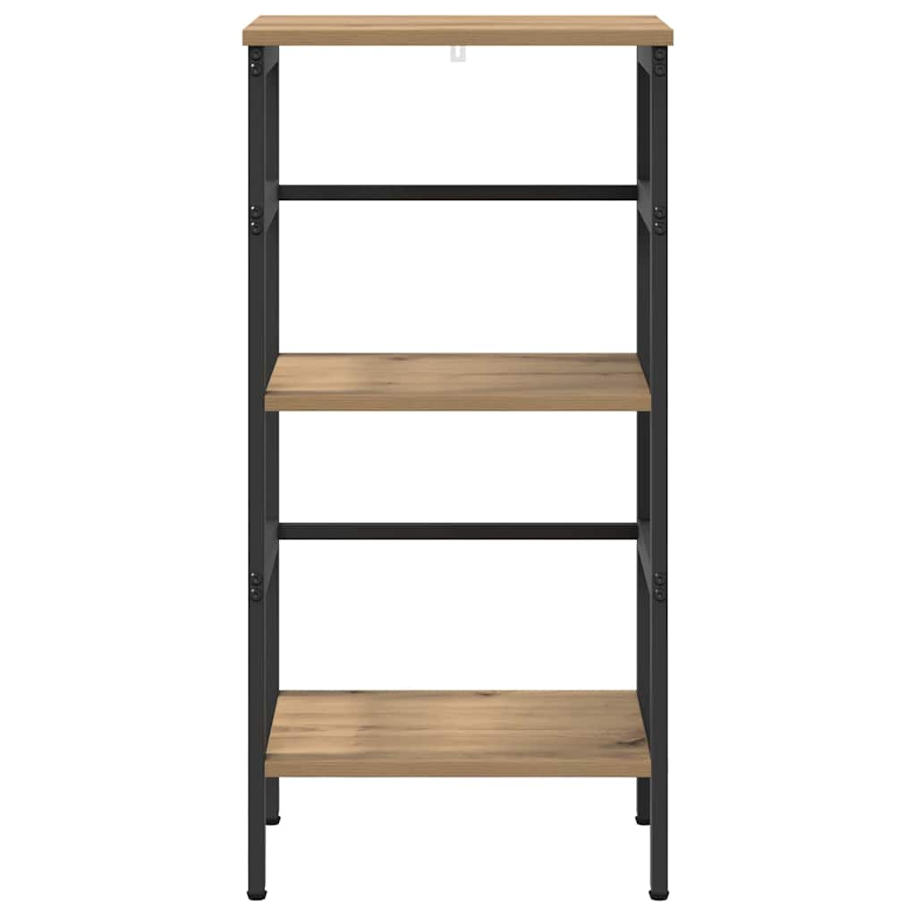 Bokhylle 2 nivåer 40 x 29,5 x 81 cm Konstruert tre Artisan Eik