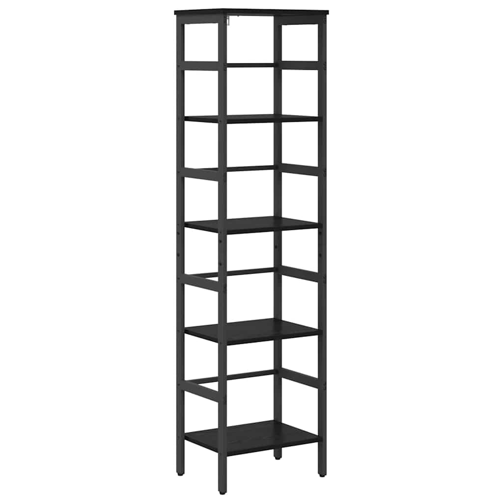 Bokhylle Svart Eik 40 x 29,5 x 149 cm Konstruert tre