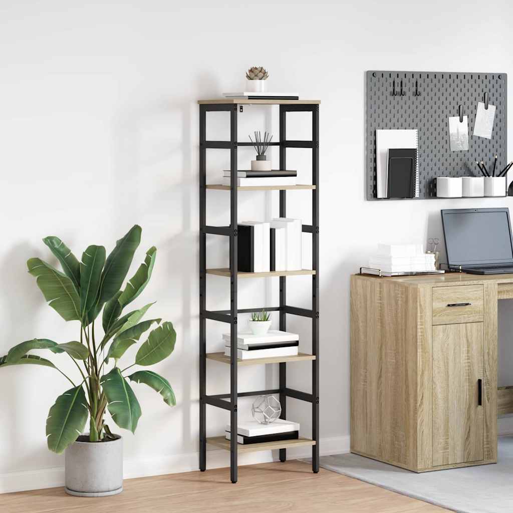 Bokhylle Sonoma eik 40 x 29,5 x 149 cm Konstruert tre