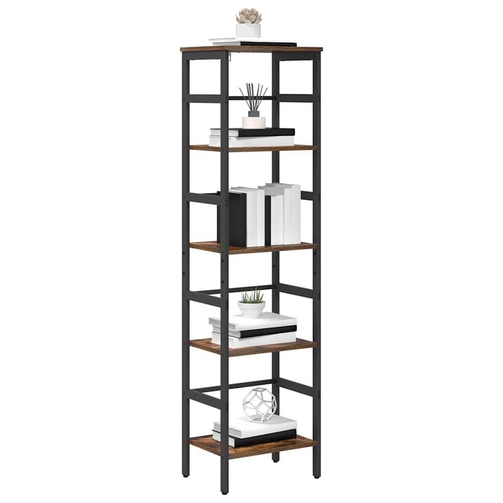 Bokhylle Røkt eik 40 x 29,5 x 149 cm Konstruert tre
