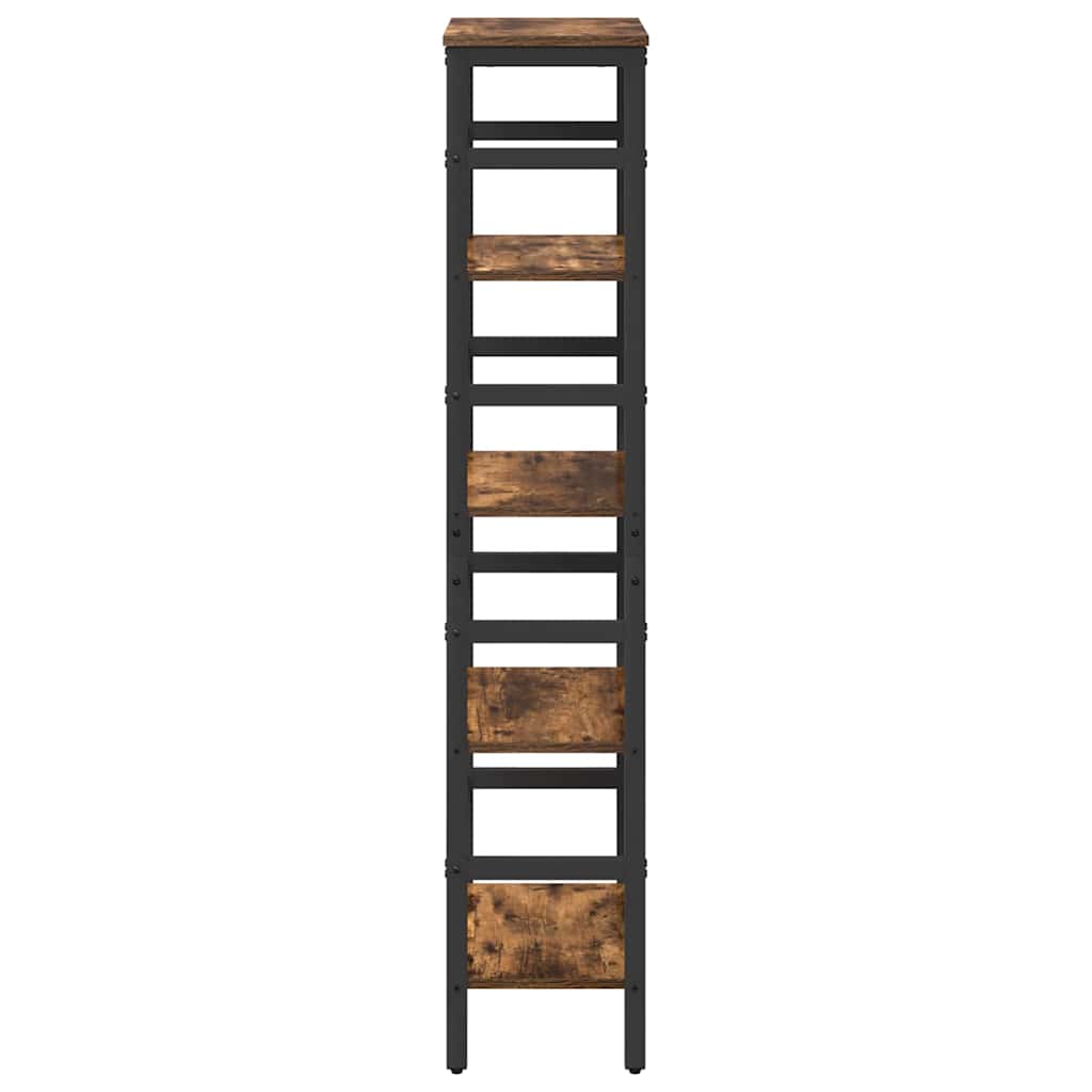 Bokhylle Røkt eik 40 x 29,5 x 149 cm Konstruert tre