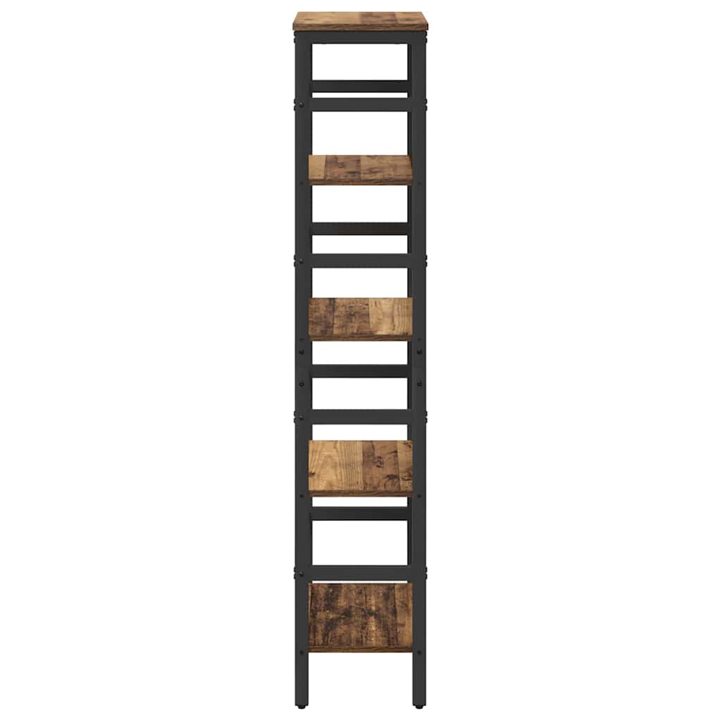 Bokhylle Gamle tre 40 x 29,5 x 149 cm Konstruert tre