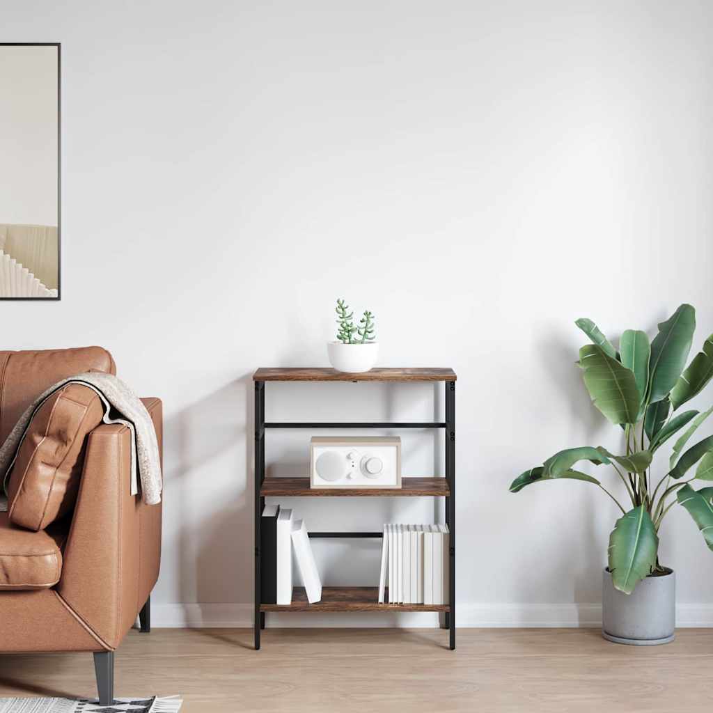 Bokhylle Røkt eik 60 x 29,5 x 81 cm Konstruert tre