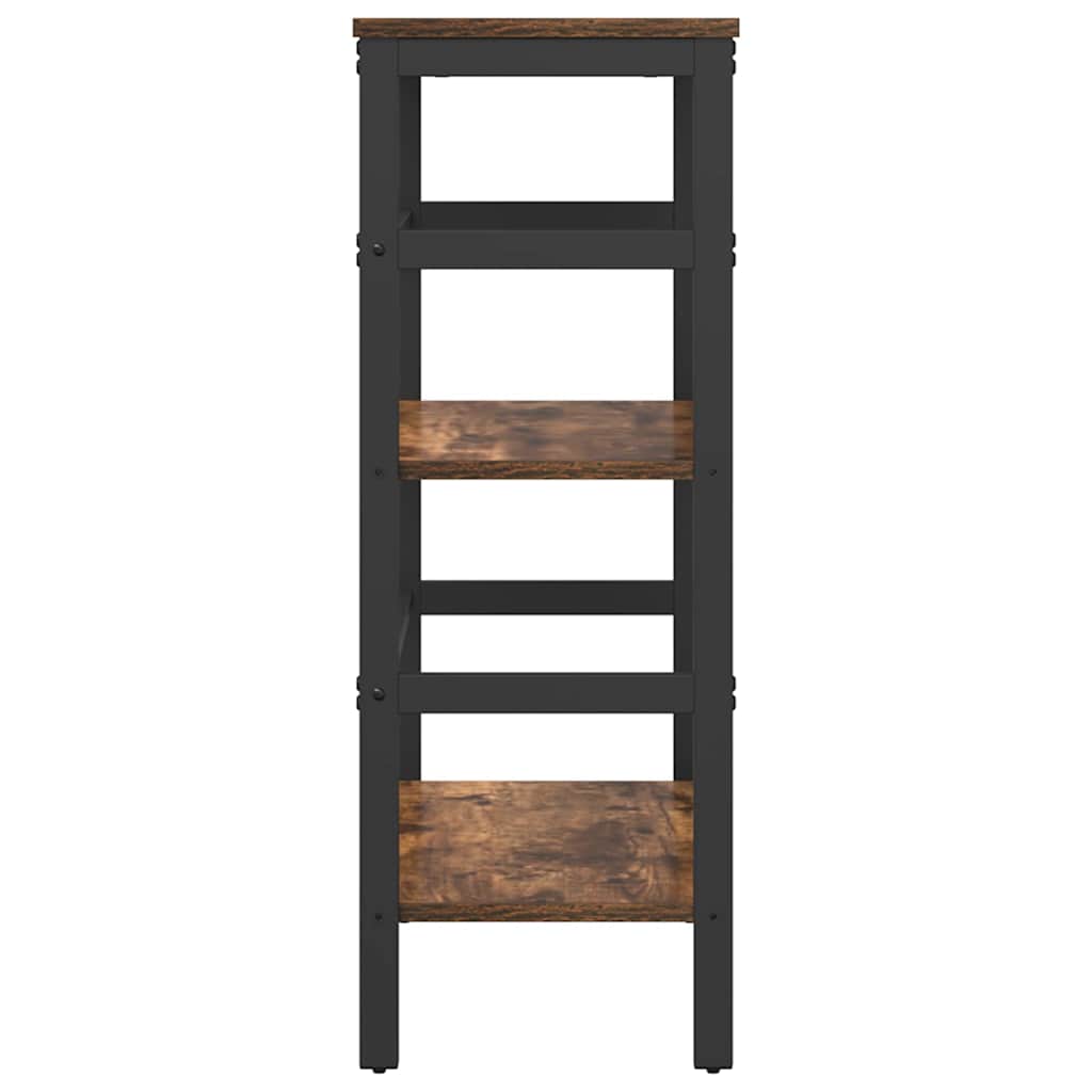 Bokhylle Røkt eik 60 x 29,5 x 81 cm Konstruert tre