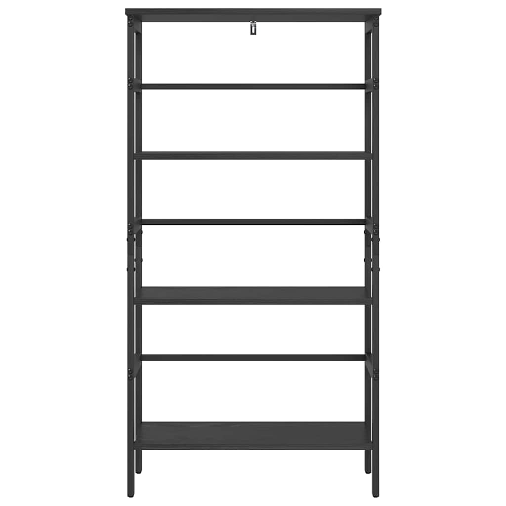 Bokhylle Svart Eik 60 x 29,5 x 115 cm Konstruert tre