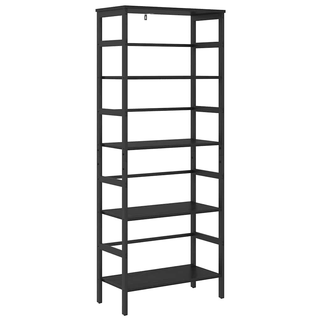 Bokhylle Svart Eik 60 x 29,5 x 149 cm Konstruert tre