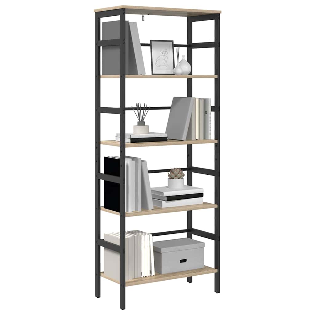 Bokhylle Sonoma eik 60 x 29,5 x 149 cm Konstruert tre