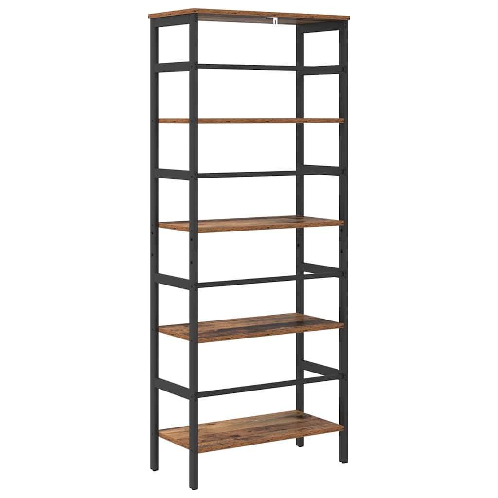 Bokhylle Gamle tre 60 x 29,5 x 149 cm Konstruert tre