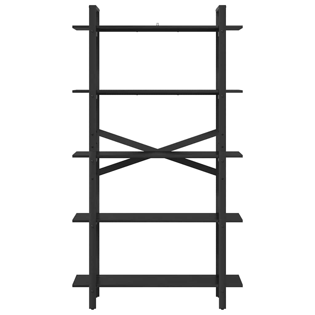 Bokhylle Svart Eik 100 x 33,5 x 178 cm Konstruert tre