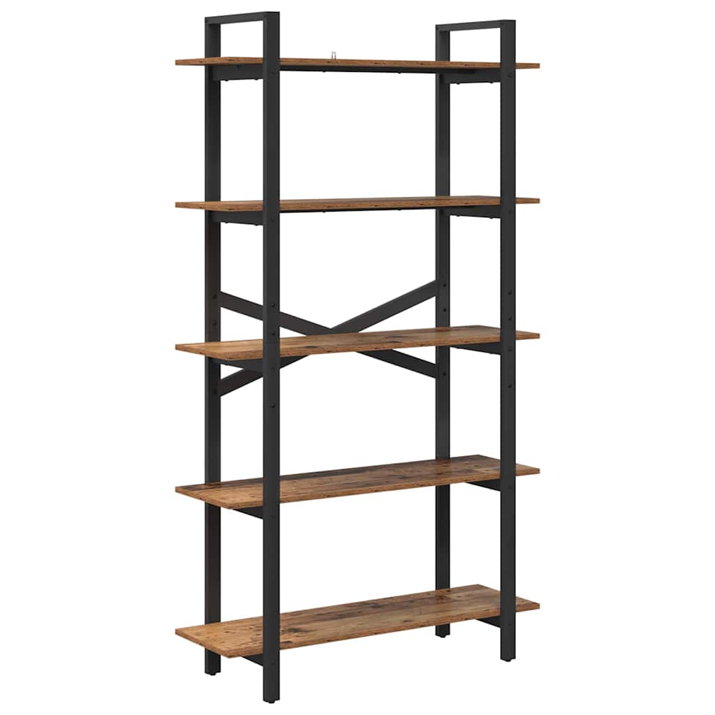 Bokhylle Gamle tre 100 x 33,5 x 178 cm Konstruert tre