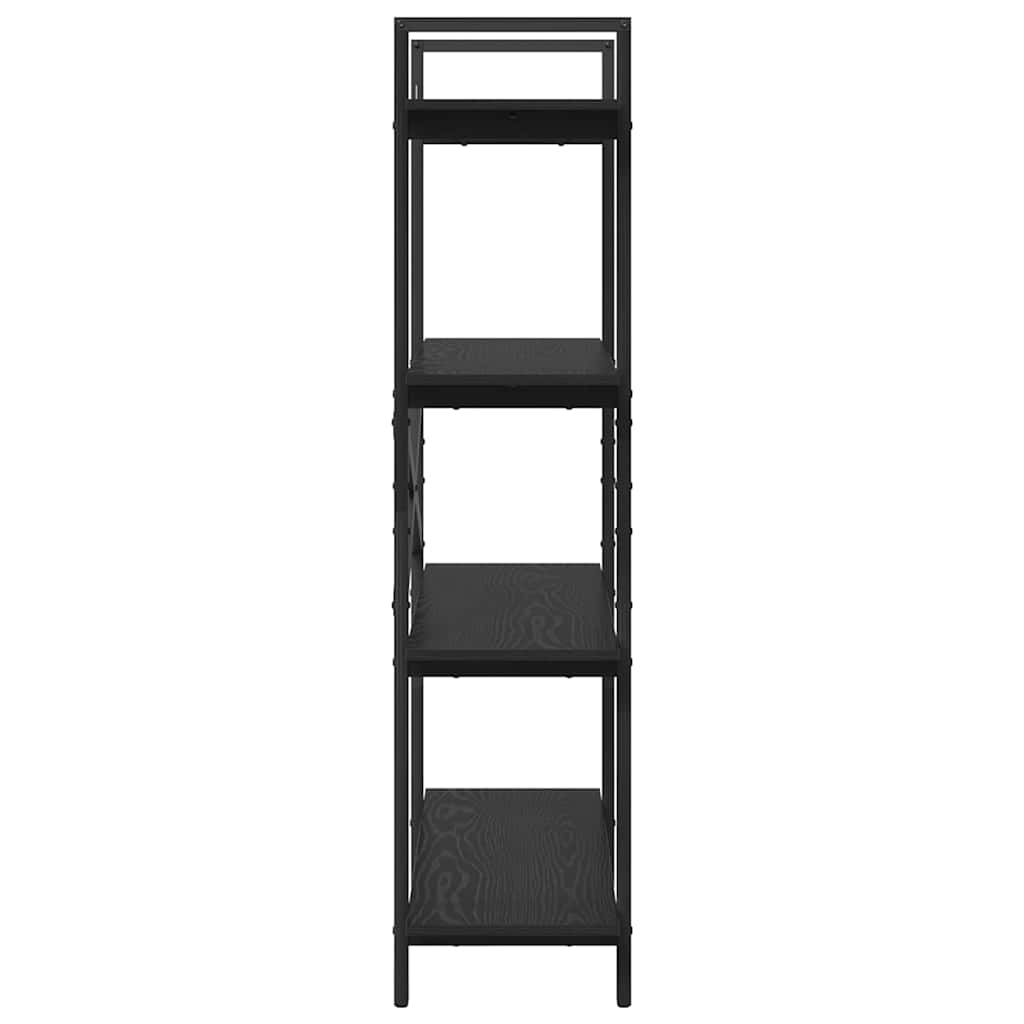 Bokhylle Svart Eik 100 x 33,5 x 140 cm Konstruert tre