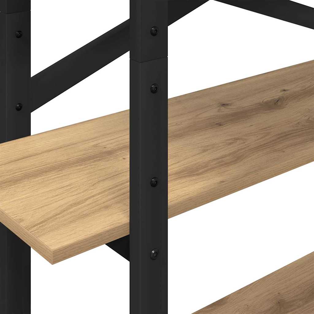 Bokhylle 4 nivåer 100 x 33,5 x 140 cm Konstruert tre