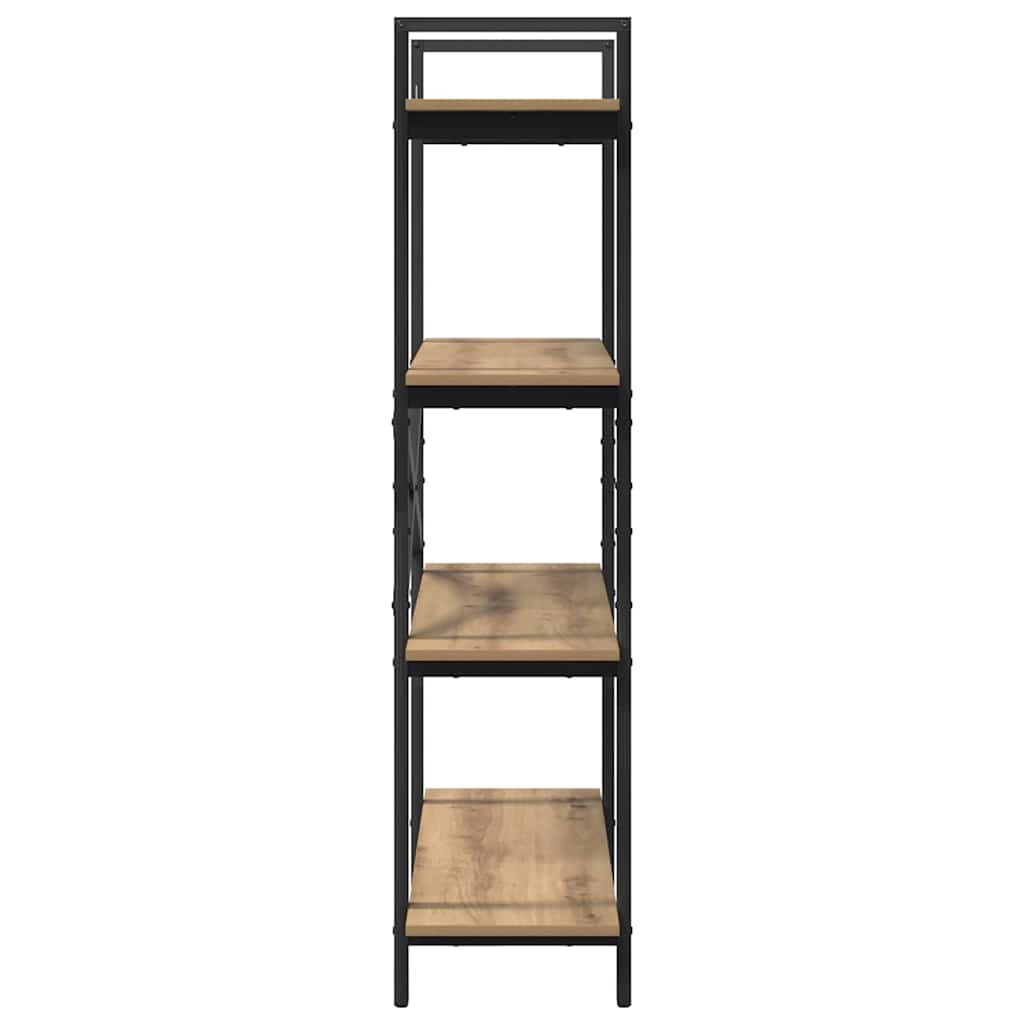 Bokhylle 4 nivåer 100 x 33,5 x 140 cm Konstruert tre