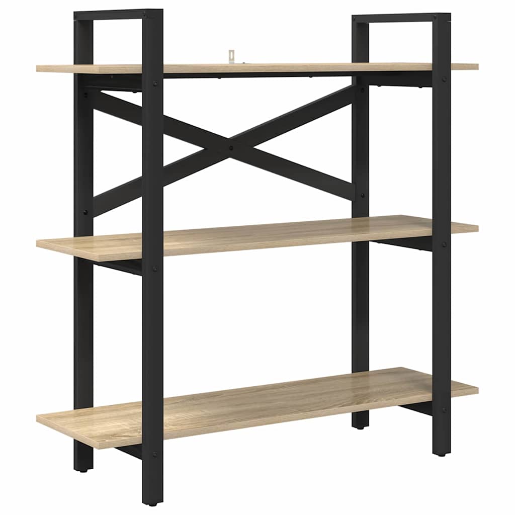 Bokhylle Sonoma eik 100 x 33,5 x 102 cm Konstruert tre