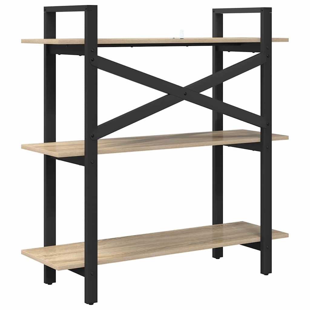 Bokhylle Sonoma eik 100 x 33,5 x 102 cm Konstruert tre