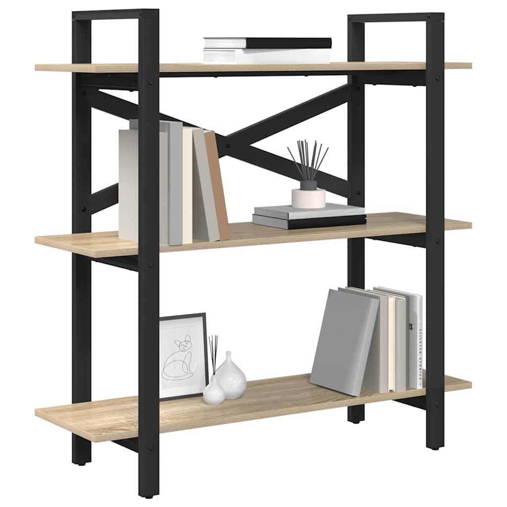 Bokhylle Sonoma eik 100 x 33,5 x 102 cm Konstruert tre