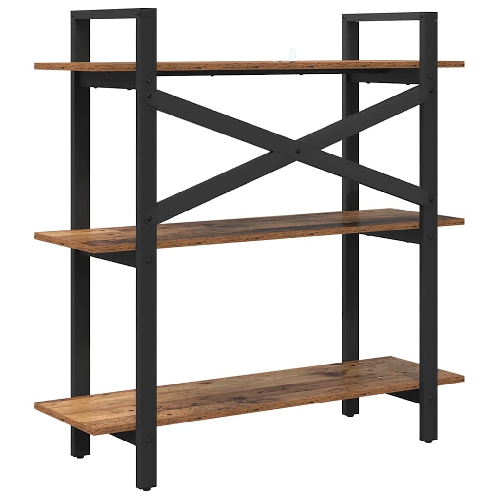 Bokhylle Gamle tre 100 x 33,5 x 102 cm Konstruert tre