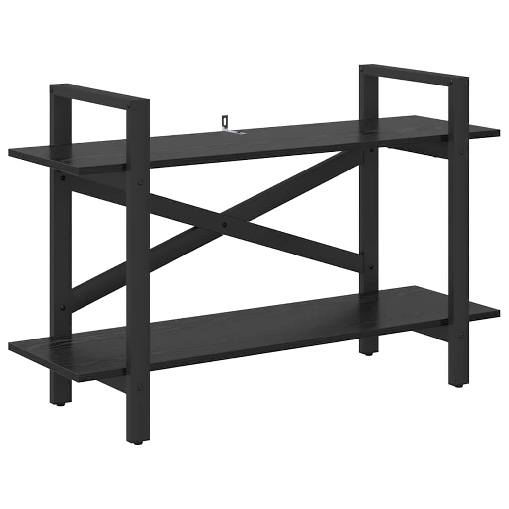 Bokhylle Svart Eik 100 x 33,5 x 64 cm Konstruert tre