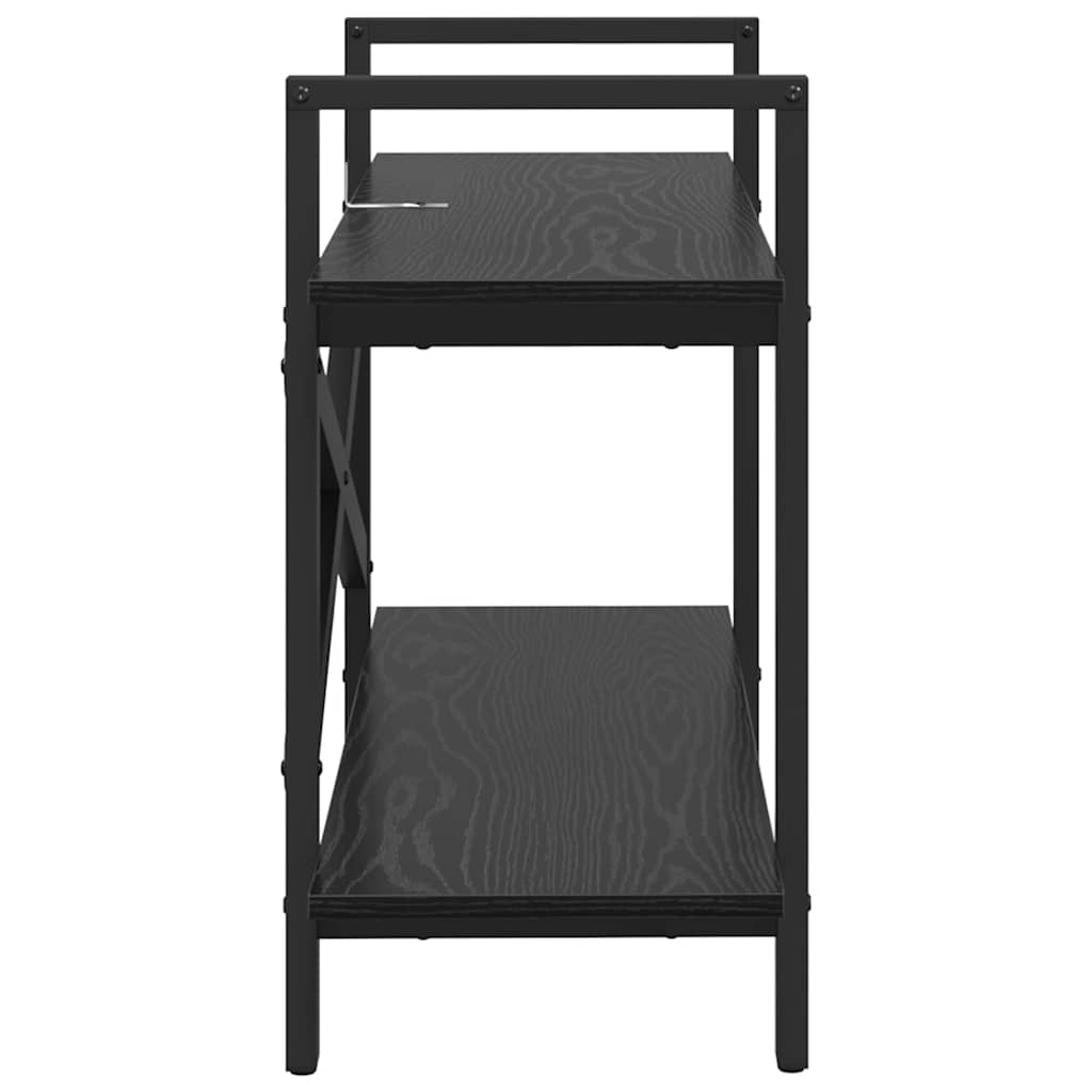 Bokhylle Svart Eik 100 x 33,5 x 64 cm Konstruert tre