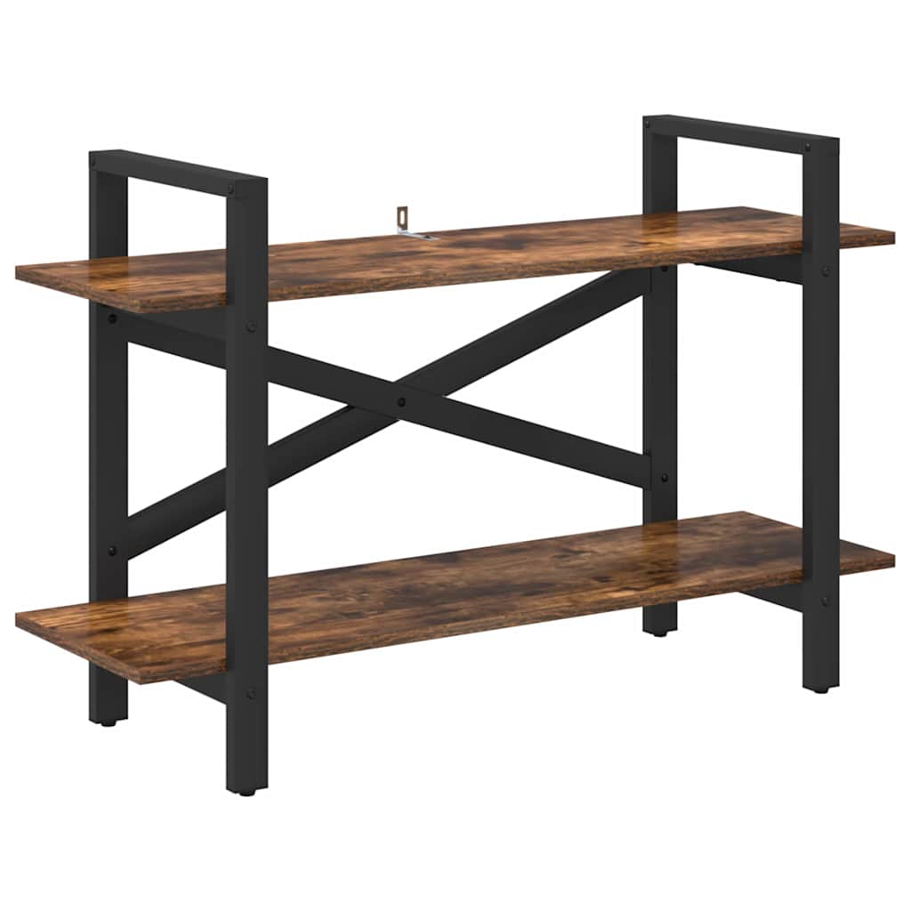 Bokhylle Røkt eik 100 x 33,5 x 64 cm Konstruert tre