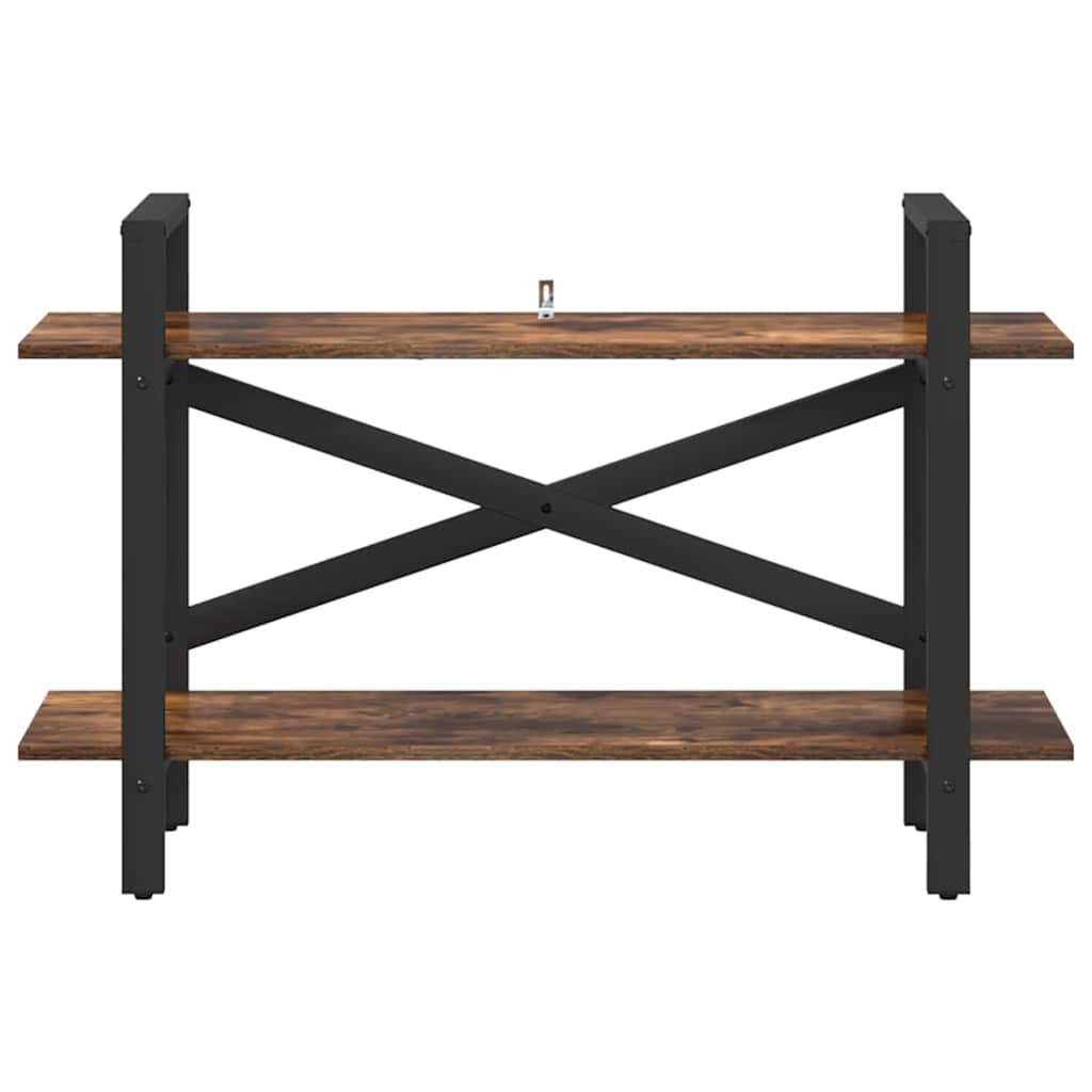 Bokhylle Røkt eik 100 x 33,5 x 64 cm Konstruert tre