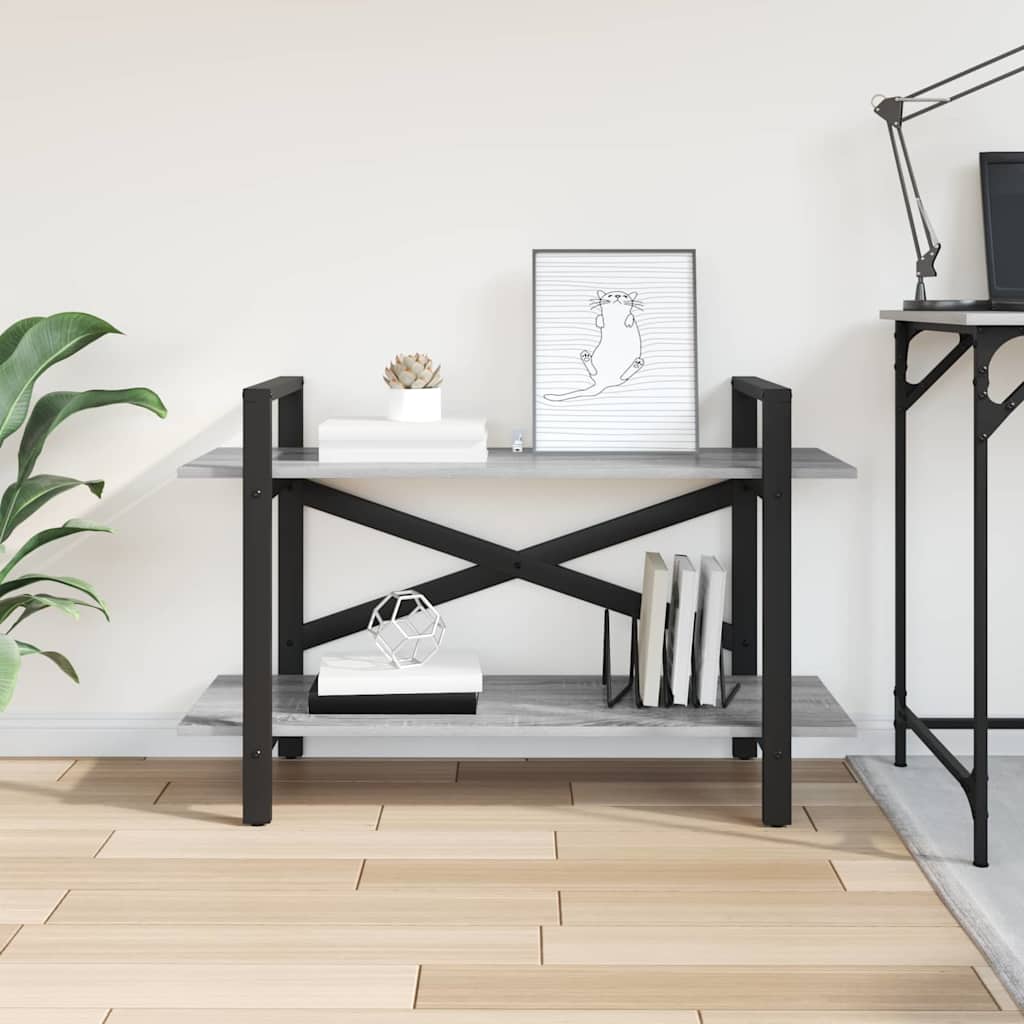 Bokhylle Grå Sonoma 100 x 33,5 x 64 cm Konstruert tre