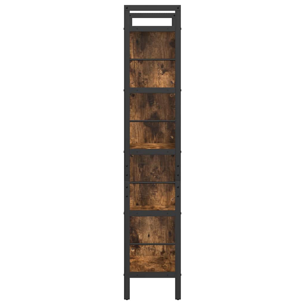 Bokhylle Røkt eik 75 x 30 x 156 cm Konstruert tre