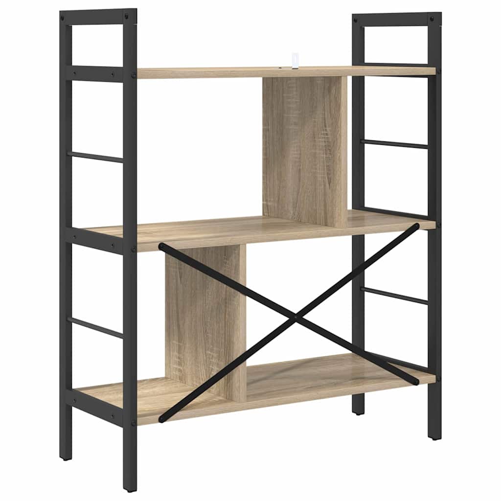 Bokhylle Sonoma eik 75 x 30 x 91 cm Konstruert tre