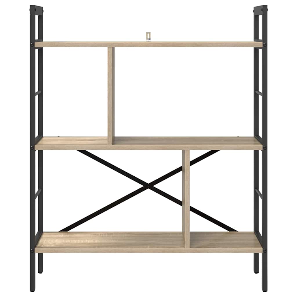 Bokhylle Sonoma eik 75 x 30 x 91 cm Konstruert tre