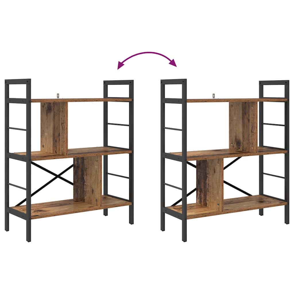 Bokhylle Gamle tre 75 x 30 x 91 cm Konstruert tre